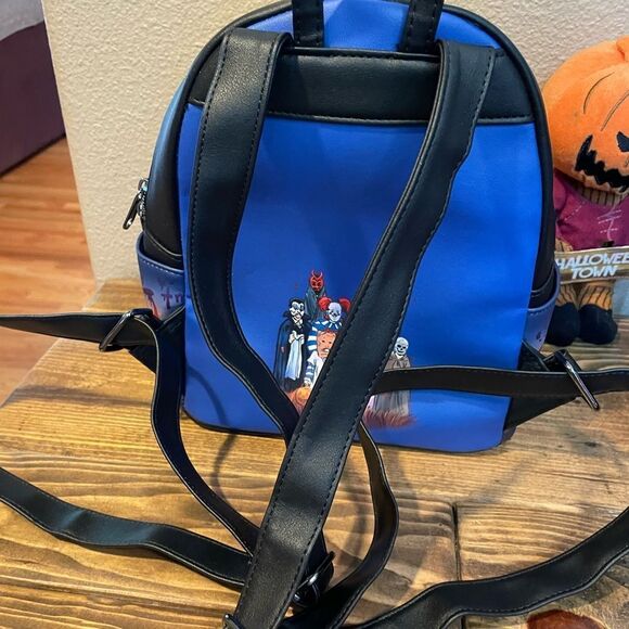 Trick r Treat Loungefly Sam Mini Backpack NWOT Halloween Town Pumpkin Head - Picture 8 of 16